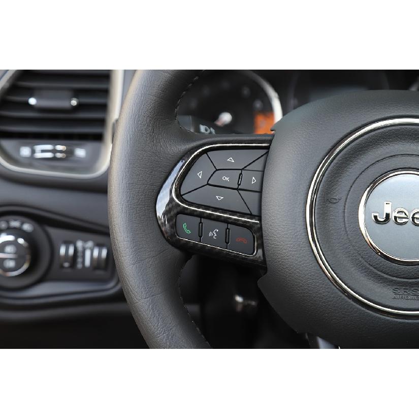 Украшение панели рулевого колеса автомобиля для Jeep Renegade 2015-2022 Jeep Compass 2017 2018, внутренние молдинги