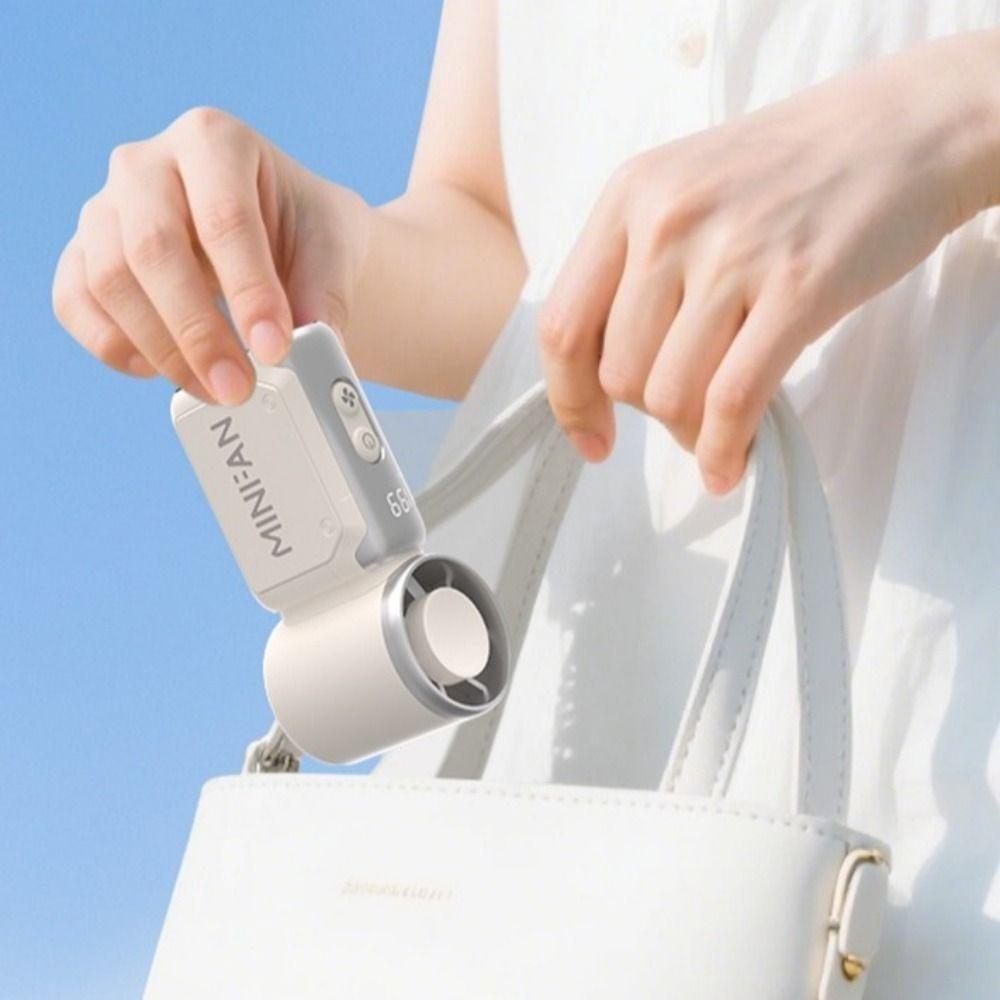 USB Rechargeable Cooling Fan Adjustable Speeds Small Electric Fan Pocket Fan Turbo Fan  Travel