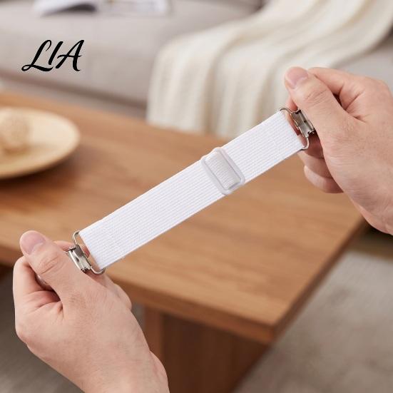 Elastic Bed Sheet Bands Adjustable Strap, Mattress Fasteners Holder And Suspender, Fitted Corner Sheets Gripper Clip for Cover, Sofa Cushion,