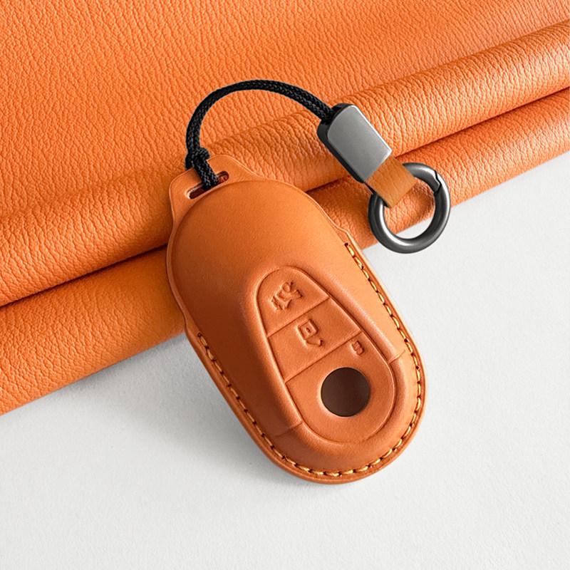 Mercedes-Benz Genuine Leather Key Case for GLC, Class A, S, C200, E300 Models