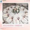 ABBY-50Pc Acrylic Place Cards Wedding Blank Arched Frosted Wedding Reserved Signs For Acrylic Name Tag Seat Label With Ribbon