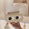 1pc Available Hot Selling Unique Eye Design Tissue Box, Cute Little Expression Plastic Tissue Dispenser, Desktop Tissue Holder