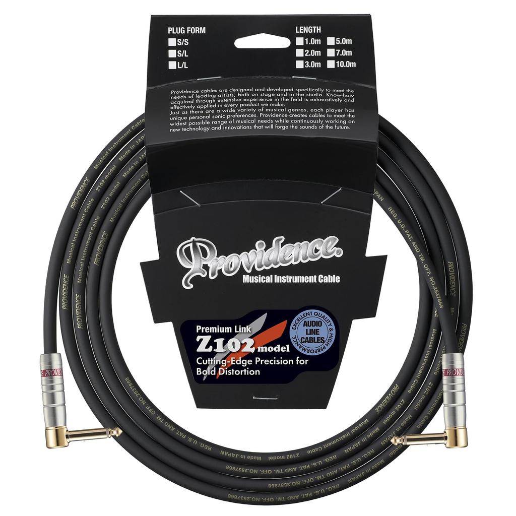 Providence Z102 Shielded Plug Cable, 1m, L/L (L-shaped/L-shaped)