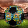 1PC Fuenlabrada size 5 soccer ball PrahaIndoor Soccer Ball Colorful All Ages Machine Stitched PVC Competition Ready Durable High-Bounce