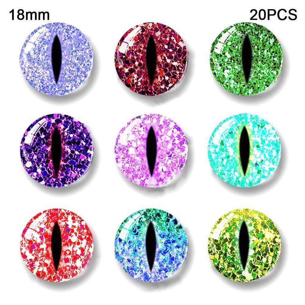 20pcs/10pairs Plastic Puppet Crystal Eyes 6mm-20mm Dolls DIY Tools DIY Doll Accessories