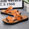 Leisure Walk Мужские пляжные сандалии Нескользящие С открытым носком Мужские шлепанцы Классические Два способа ношения Мужские шлепанцы с толстой подошвой Летняя уличная обувь