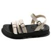 Sandals fairy fairy platform heightening beach shoes summer new wear one-word buckle sports sandals