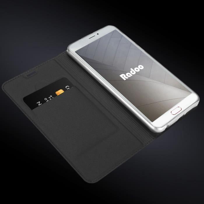 Coque - RADOO - Samsung Galaxy A5 2017 - Ultra Mince - Cuir PU - Housse À Rabat Portefeuille