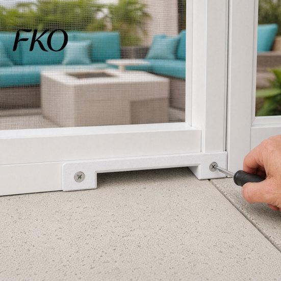 Durable Outdoor Door Seal Kit 2Pcs Screen Room Drain Kit, Patio for Aluminum Porch Enclosure Bottom, Drainage Strip Insect & Dust Proof Water Inserts