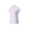 Fila Golf Series Fashion Classic Versatile Cool Breathable Comfortable Sweet Regular Short Sleeve Polo Women Tops Cloud-Purple A11W535114FVT
