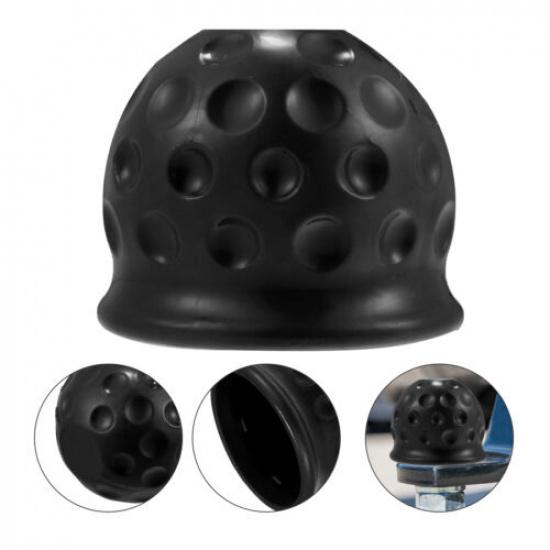 4pcs Trailer Hitch Ball Cover Waterproof Dustproof 50mm ID Black for Car Truck