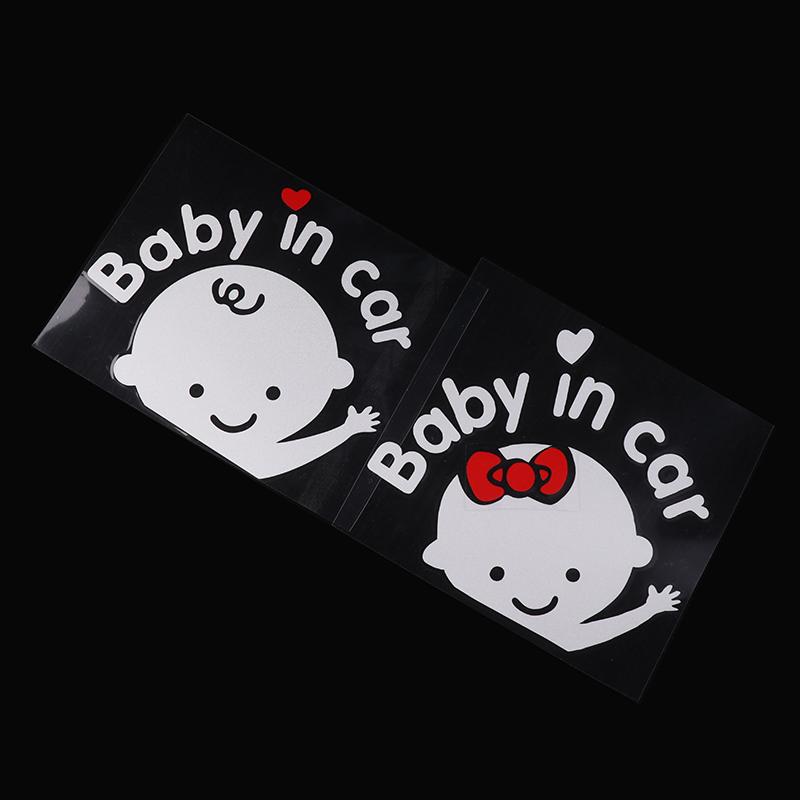 Мультяшная наклейка на автомобиль Мальчик Девочка Ребенок в машине На борту Автомобили Аксессуары Украшения Светоотражающие предупреждающие наклейки
