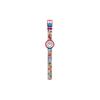 Swatch Quartz Movement 30 Meters Water Resistant Watch White Dial Plastic Case Fabric Strap Unisex watches ZFBNP049