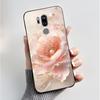 Phone Case for LG G7 ThinQ G710EM Luxury Fashion Flower Butterfly Black Cover for LG G7ThinQ Soft Silicone TPU Protective Casing