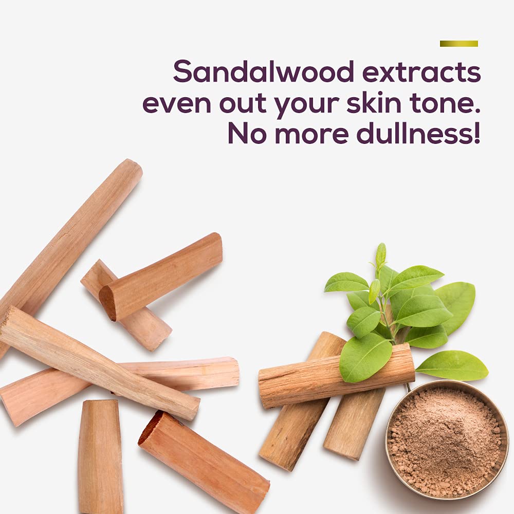 Гель для душа Santoor Glowing Skin, обогащенный экстрактами сандалового дерева и дикой куркумы, без мыла и парабенов, pH-сбалансированный гель для душа, 230 мл