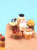 10pcs Random Style Diy Miniature Realistic 3d Fruit Cake Simulation Toy Set Suitable For Car Decor, Playhouse Decor Home Decor
