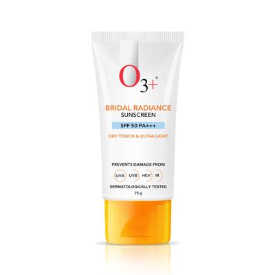 O3+ Солнцезащитный крем для сияния невесты SPF 50 PA +++ 75 г Сухое прикосновение Нежирный Ультралегкая защита