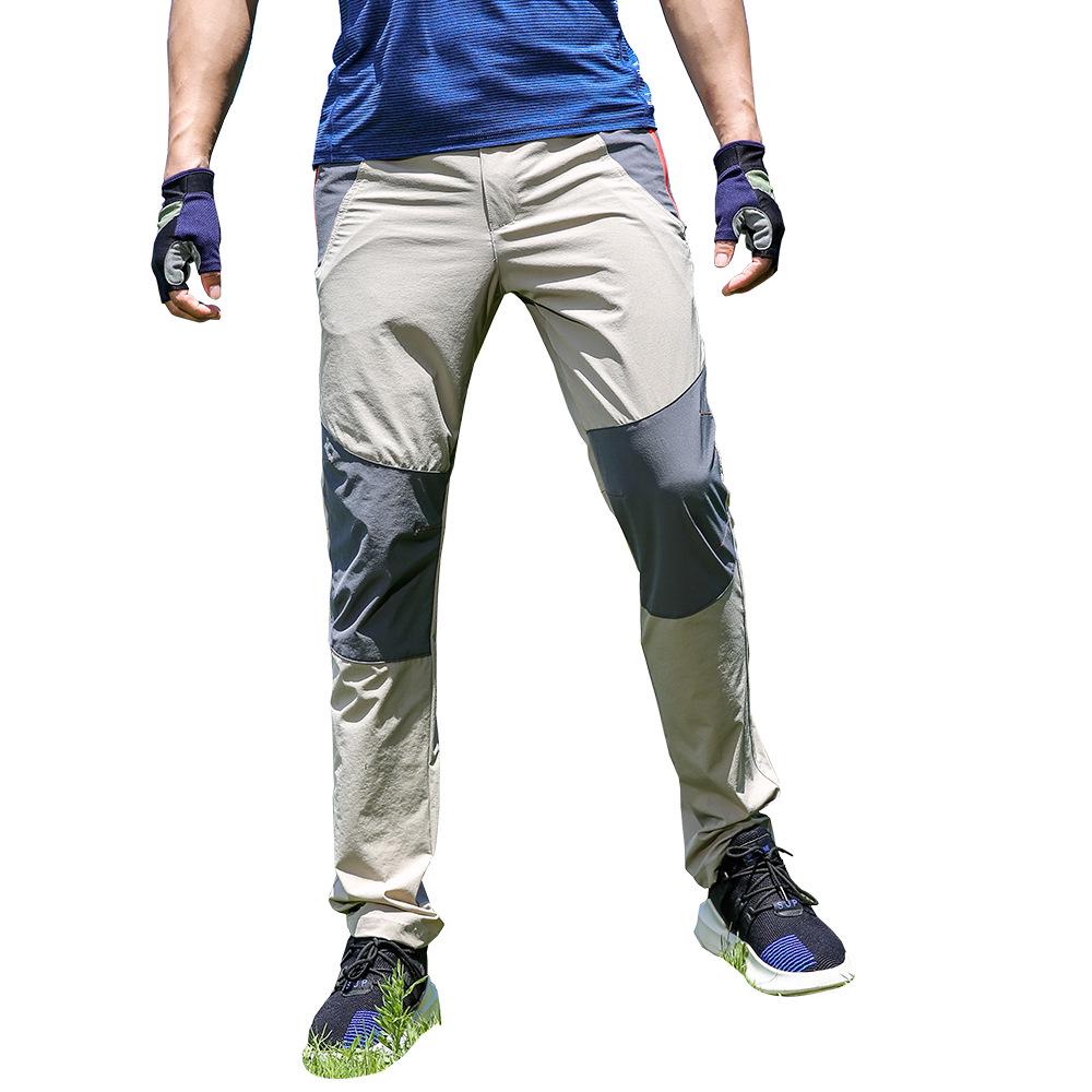 Мужские быстросохнущие ветрозащитные брюки для хайкинга - Тонкие, эластичные, дышащие, с защитой от солнца, больших размеров для занятий спортом на открытом воздухе и альпинизма.