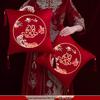 Красная скатерть-дорожка для свадебного стола: Декор для помолвки и столовой