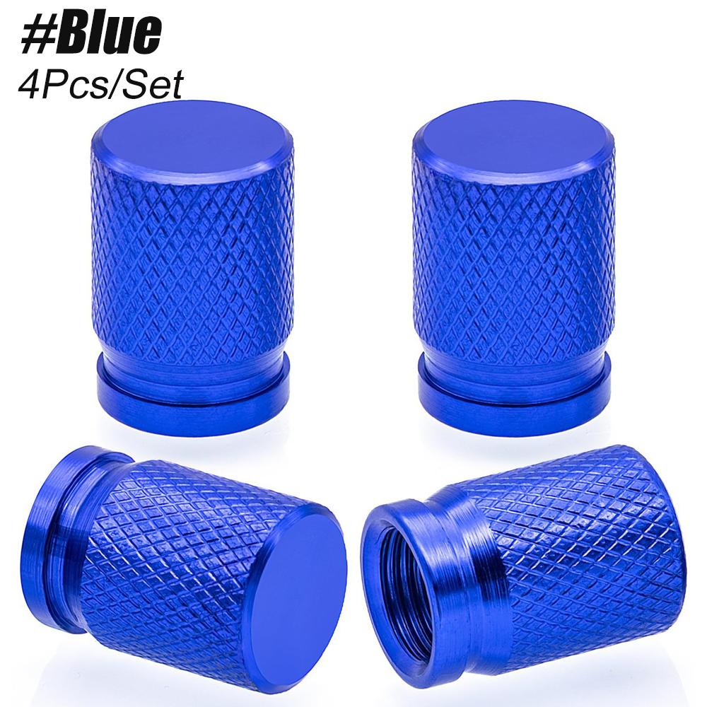 4Pcs Premium Tire Valve Stem Caps with O Rubber Seal, Universal Dustproof Car Air Stem Covers for Cars Bikes & All Vehicles
