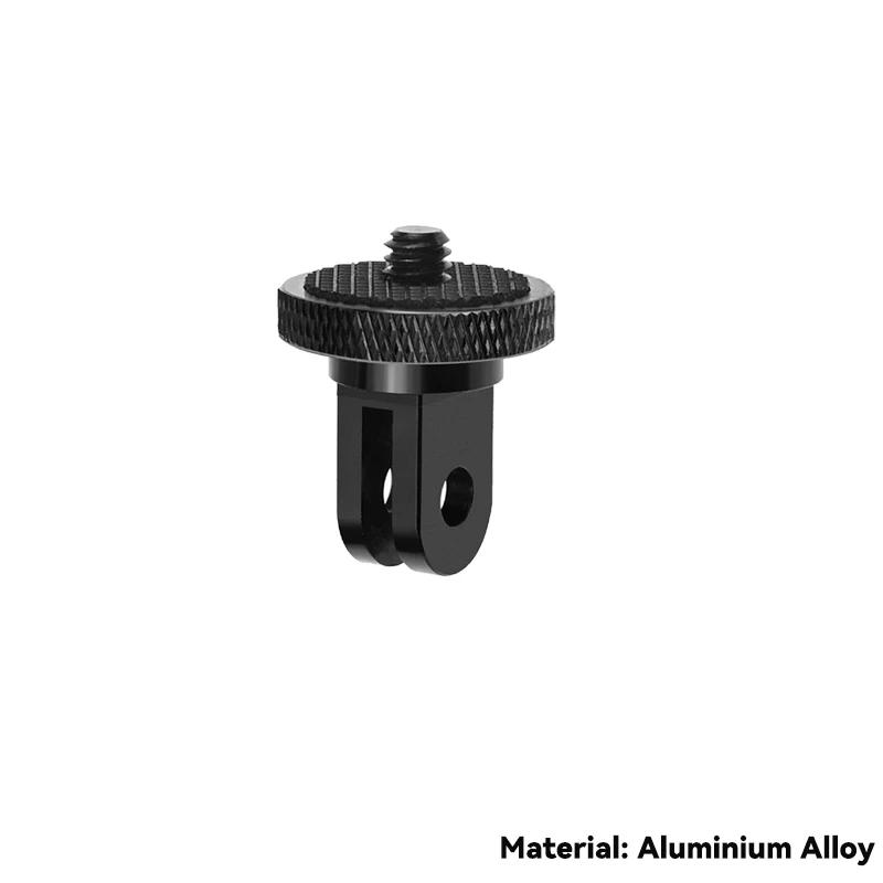 Адаптер для штатива с винтом 1/4 дюйма, вращающийся на 360 градусов, для Go Pro 12 11 10 9 8 Insta360 One X X2 X3 X4 Аксессуары для камер DJI