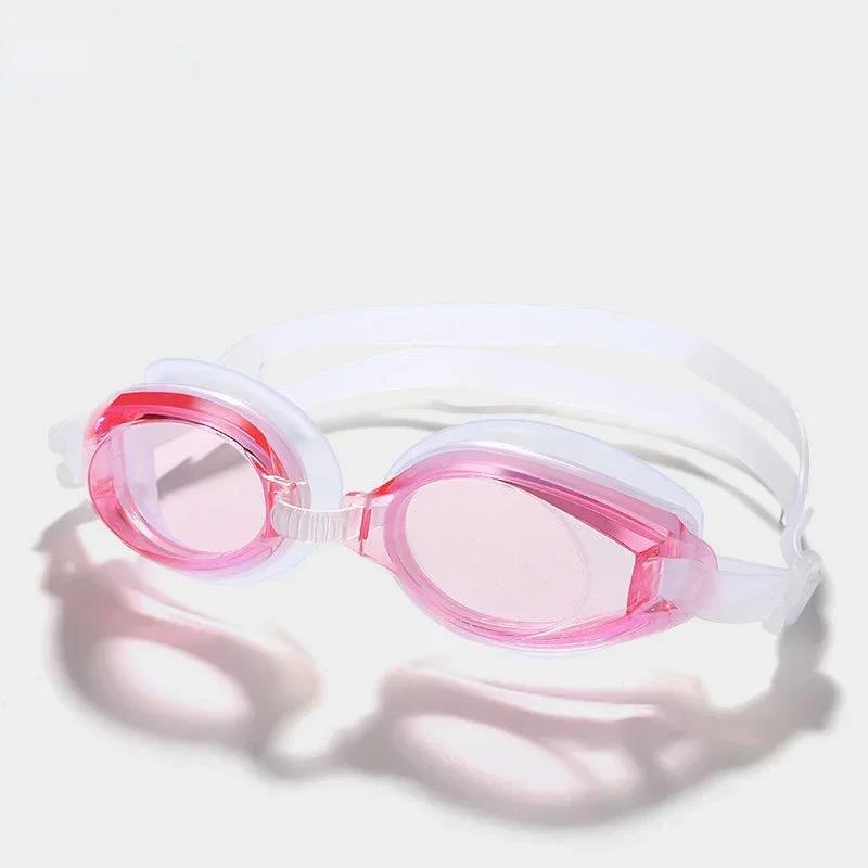 Swimming Goggles Anti-Fog Anti-Ultraviolet High-Definition Flat Mirror Adult Boys Girls Silicone Adjustable Without Restraint2