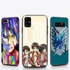 Мягкий черный чехол W-30 Anime Attack on Titan для iPhone 11 12 13 14 15 6 7 8 X XS Pro Max XR Samsung S21 S22 S23 S24 FE Ultra S8 Plus