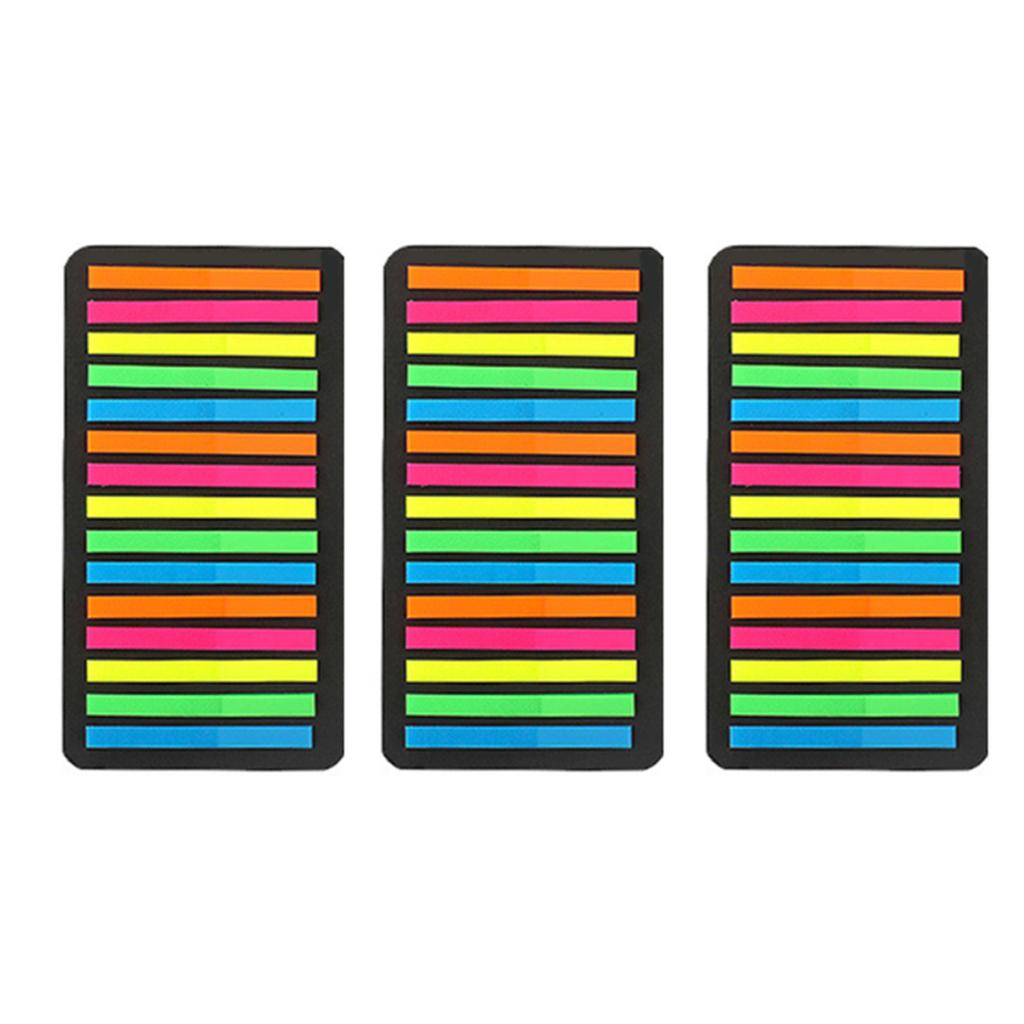 160/300Pcs Translucent Sticky Notes Multifunctional Colored Index Tabs Long Page-Markers Sticky Index Tabs for Notebooks
