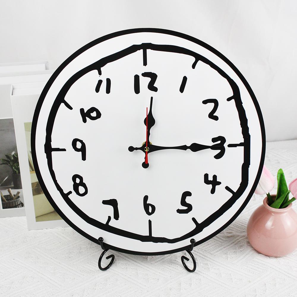 12-дюймовые простые бесшумные нетикающие настенные часы в скандинавском стиле для гостиной, кухни, ванной комнаты, спальни, кофейни, декоративные часы