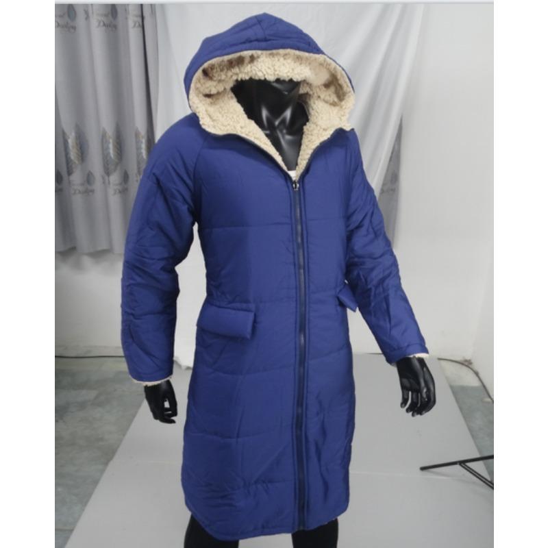 Женская зимняя модная одежда 2024 года, большие теплые длинные флисовые пальто, куртка из овечьей шерсти с обеих сторон