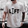 Gym Tshirts for Men Clothing Workout Weightlifting T-shirts Gym Motivation Clothes Funny Fitness Clothes Men's Tee Shirts Homme