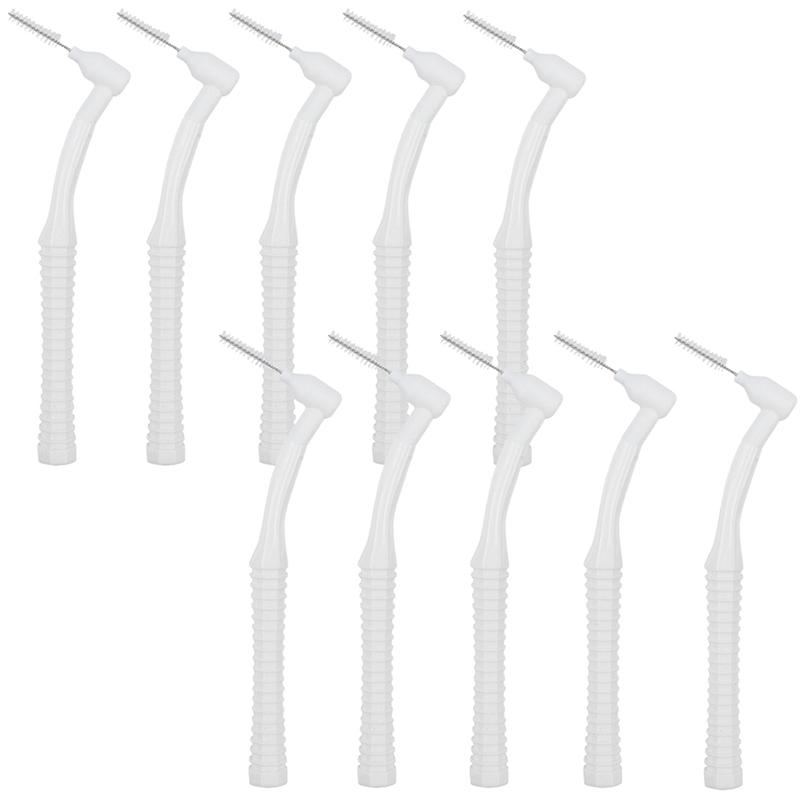 10 шт. L-образная межзубная щетка для ухода за больными, ортодонтическая межзубная щетка, стоматологические ортодонтические брекеты, чистые мягкие микрощетки