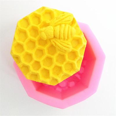 Силиконовая форма в виде сот и пчелы, украшение для торта, сахарная резинка, инструмент для пасты, 3D форма для шоколадной свечи, мыла, мусса