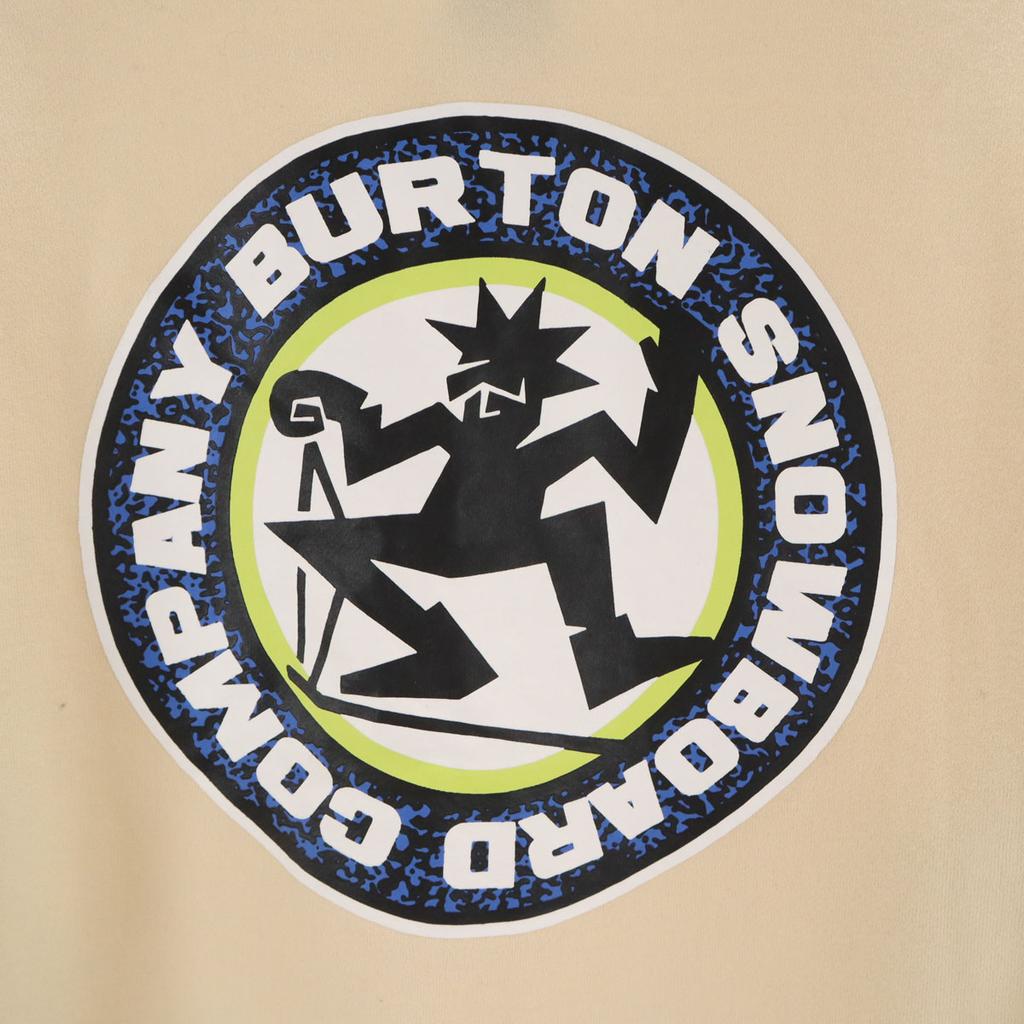 Burton Тренировочная кофта с длинным рукавом M кремовая Свитшот с начесом Мужская Б/У
