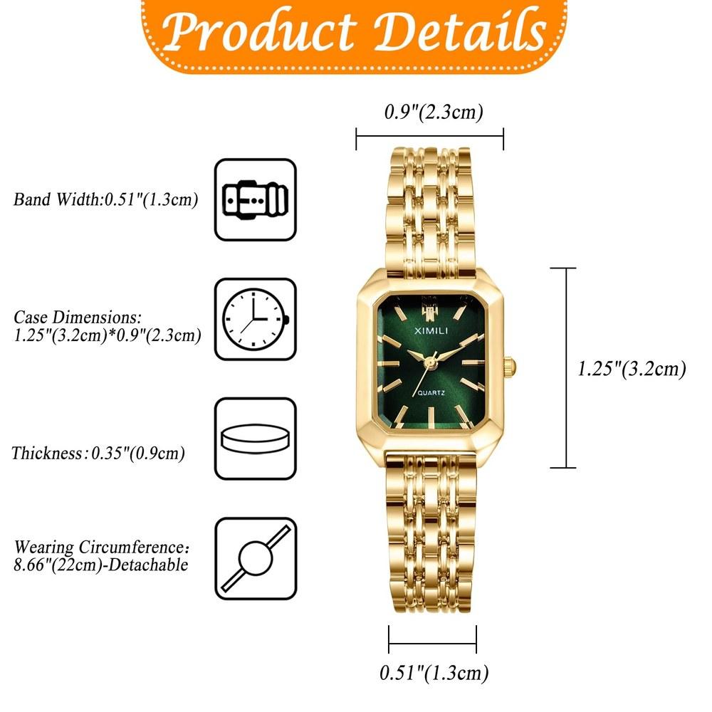 JewelryWe Women's Simple Cute Silver Watch Analog Waterproof Quartz Fashion Business Leisure Accessory Gift for Her