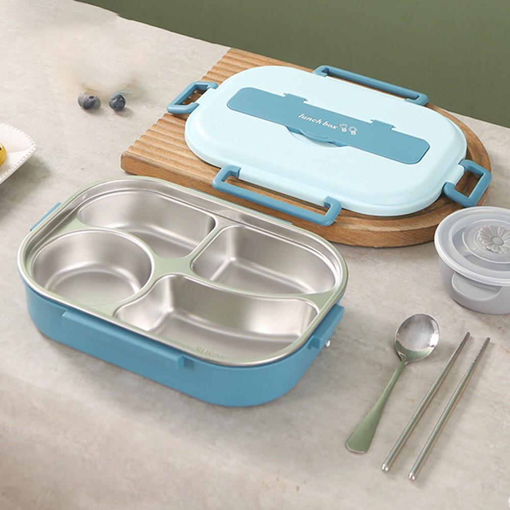 Ланч-бокс 22x14x7 см, чаша из нержавеющей стали 304, палочки для кемпинга