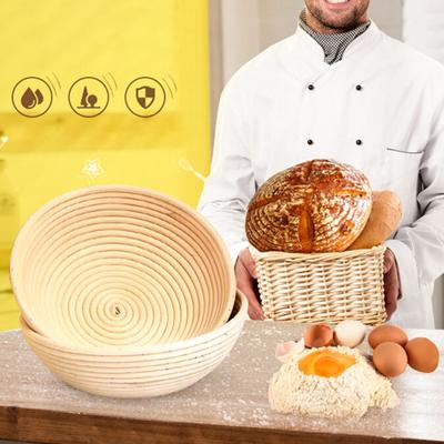 Плетеная из ротанга корзина для хранения хлеба, ферментации, выпечки, держатель для расстойки теста
