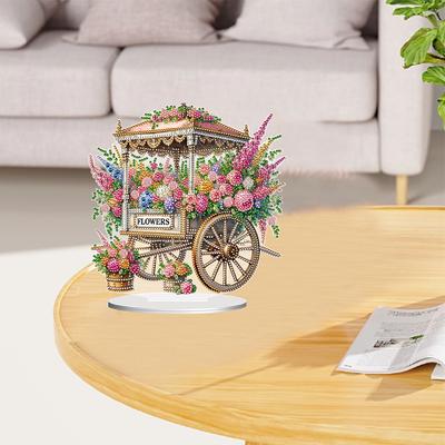 2D плоские корзинки DIY Настольные наборы для алмазной живописи Украшения Настольные наборы алмазного искусства 5D DIY Алмазное искусство Настольные украшения