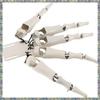 WON 1 Set White Plastic Realistic Skeleton Hands Horror Ghost Claw Props Finger Glove