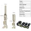 440Pcs Automotive Electrical Pin Connectors Kit 1.5/1.8/2.5/2.8Mm Pin Terminals Wire Connector P Wiring Harness Pin Kit Crimp Terminal P For 22-12