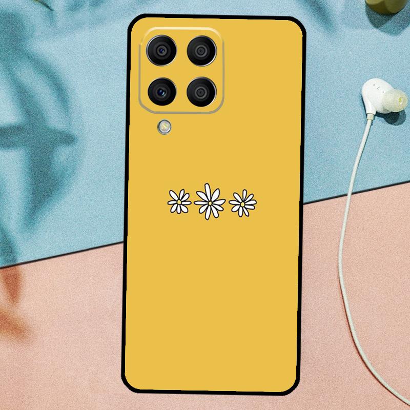 Цветочный чехол с ромашкой и подсолнухом для Samsung Galaxy M31 M11 M23 M12 M13 M14 M15 M35 M55 M34 M54 M33 M53 M32 M52 M06 M16