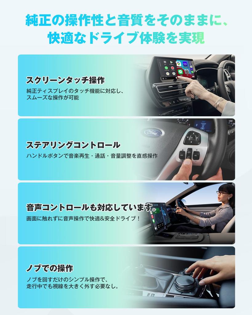 OTTOCAST MINI Slim, Autocast Mini, CarPlay & Android Auto, Беспроводной адаптер, Новейшая модель 2025 года,