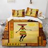 Vintage Africa Boho Style Exotic Duvet Cover Pillowcase Bedding Set Adult Boy Girl Bedroom Decoration Gift Single Double Size