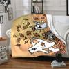 Simon's cat Flannel Blanket Soft Warm All-Season Throw, Design for Camping, Car Travel, Hiking Sofa, Bed, Office Perfect Gift for Parties