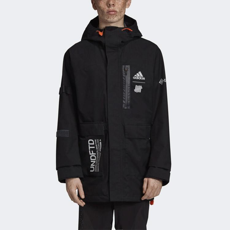 Adidas Мужская куртка с капюшоном Undefeated Collaboration Gore-Tex, черные DY3263
