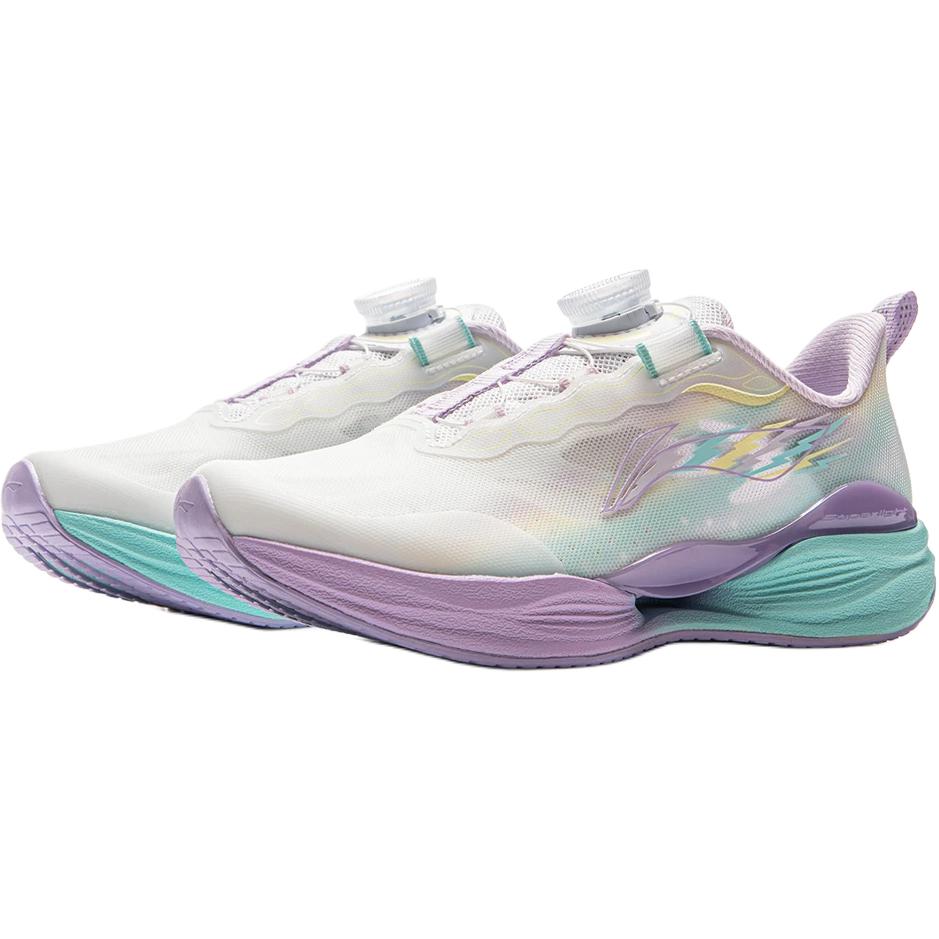 Li Ning Детские беговые сетчатые удобные мягкие износостойкие дышащие амортизирующие кроссовки с низким верхом YKFV076-4
