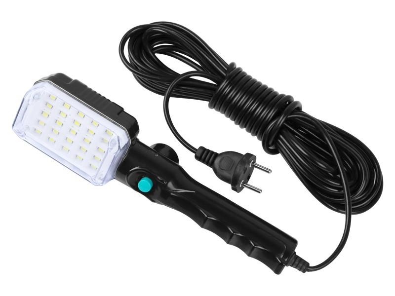 Workshop Lamp 25 LED with Magnet and Hook, 230V Power Supply