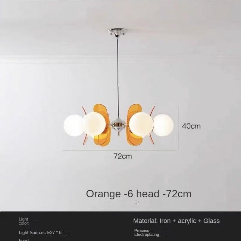 Круглая люстра Magic Beans Подвесная лампа Креативная винтажная стеклянная лампа Столовая Домашняя кухня Островное освещение