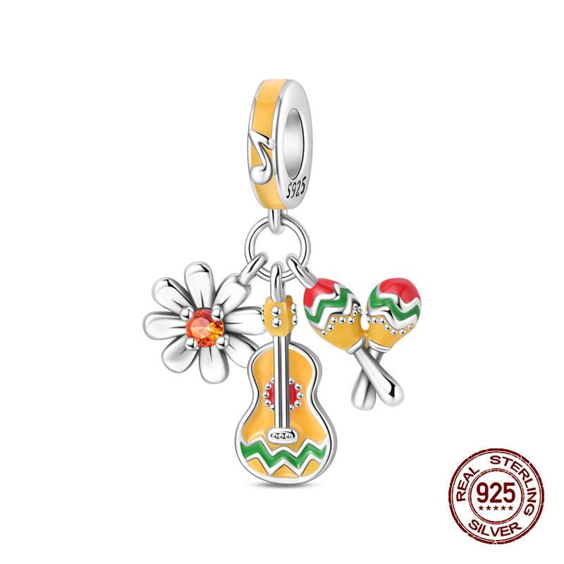 Masquerade Ball Charms Copper Mask Music Party Charms Bead Fit Original Bracelets For Women Fine Diy Jewelry Gifts