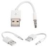 2 Pack USB Charger Data Adapter Cable Cord For iPod Shuffle 3 4 5 6 Gen MP3/MP4, 3.5mm Sync Audio Cable Jack/Plug To USB